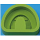 Силиконовый формирователь цоколя зелёный для артикулятора LABO MATE 200, размер M