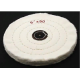 Круг полировочный для шлифмотора бязевый белый, диаметр 6 дюймов, 50 слоёв, 10шт