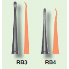 Инструмент моделировочный  для работы с пластмассой и композитом, ручка с насадками (RB3,RB4) - тефлон.покрытие