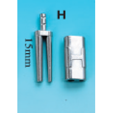 Би-пины со втулками Bi-V-Pin H никелированные, в комплекте с резиновой подкладкой.
