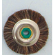 Щётка для шлифмотора натуральная щетина, коричневая средняя, диаметр 5см, 12шт